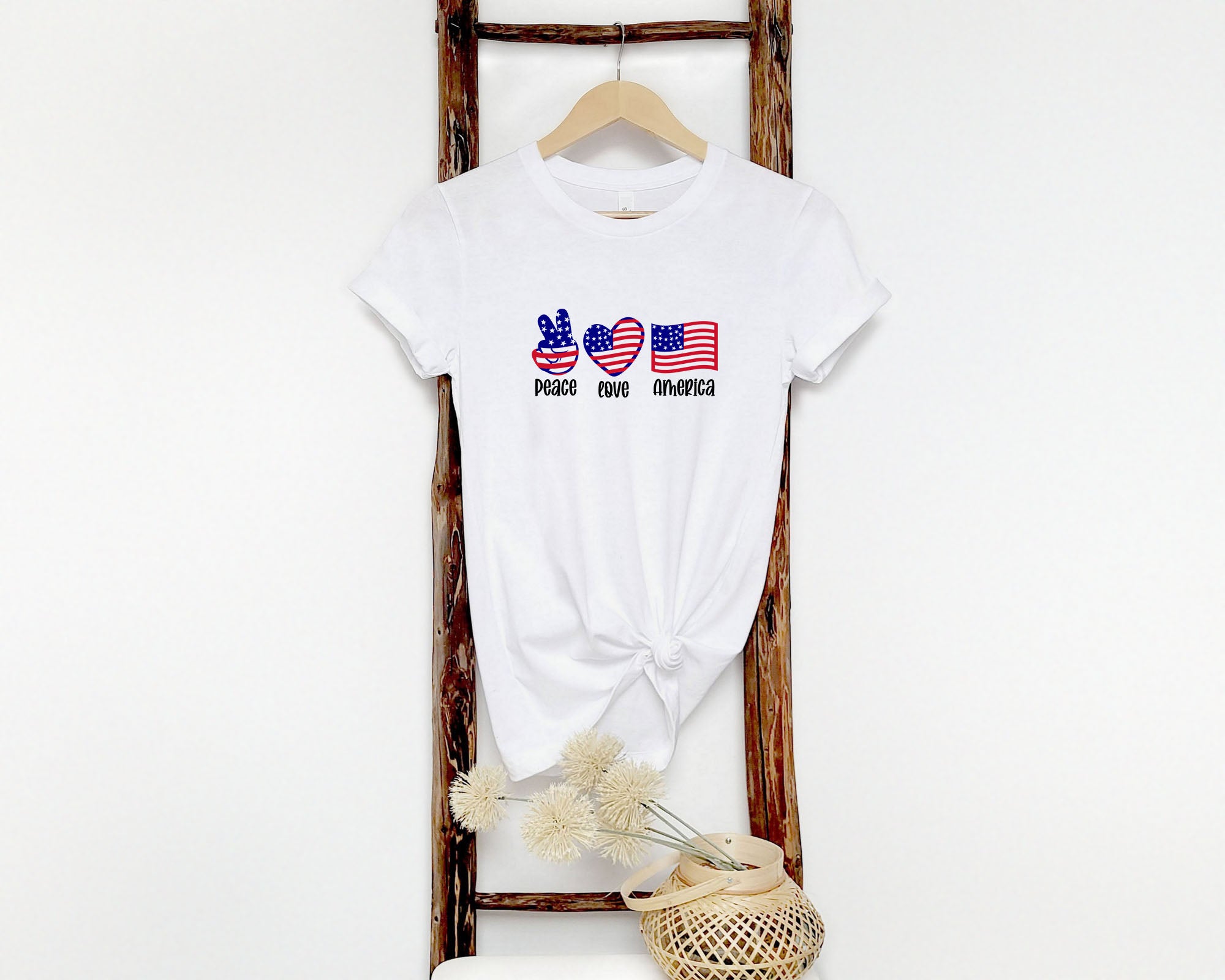 Peace Love and America T-shirt