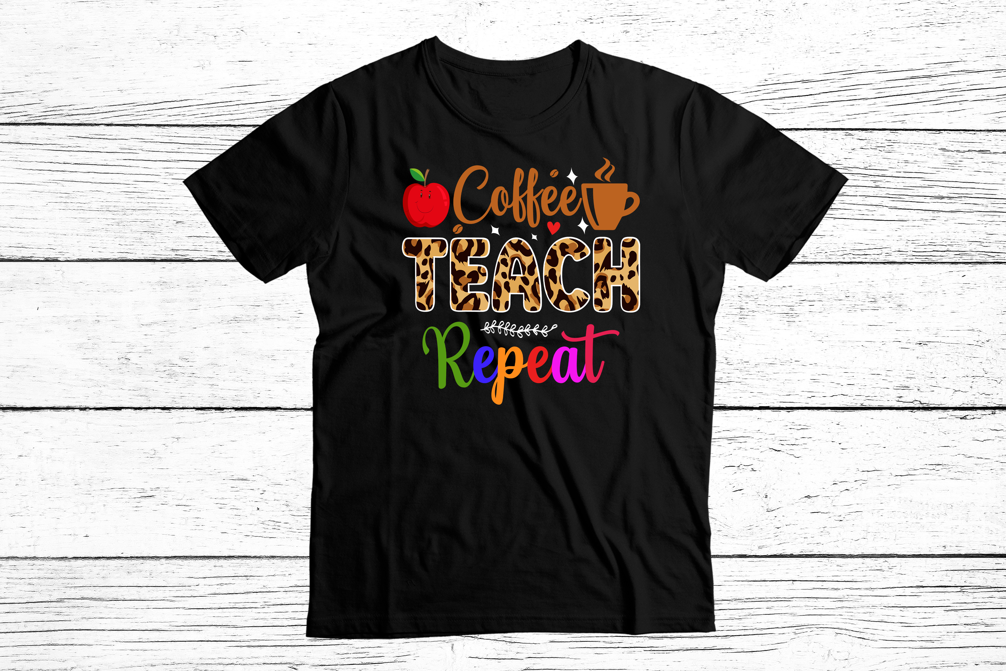 Coffee, Teach, Repeat T-shirt