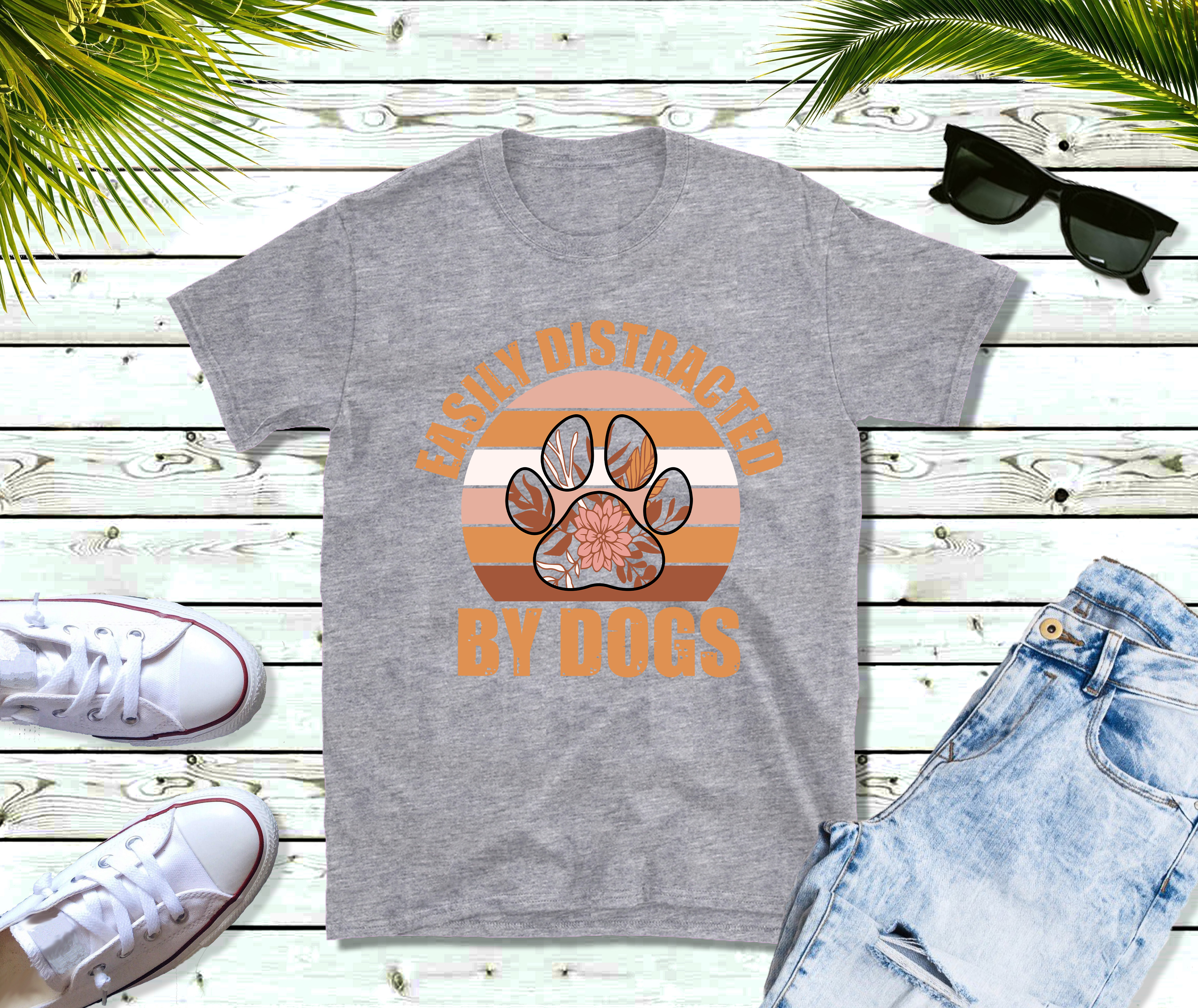 Easily Distracted By Dogs T-shirt